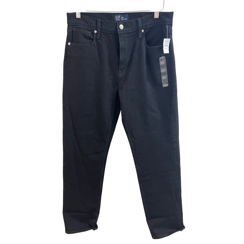 Gap Jeans Women 12/31 R Black 90s Straight High Rise
